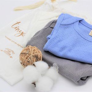 SET Organic Unisex Baby Bodysuits Onesies Newborn
